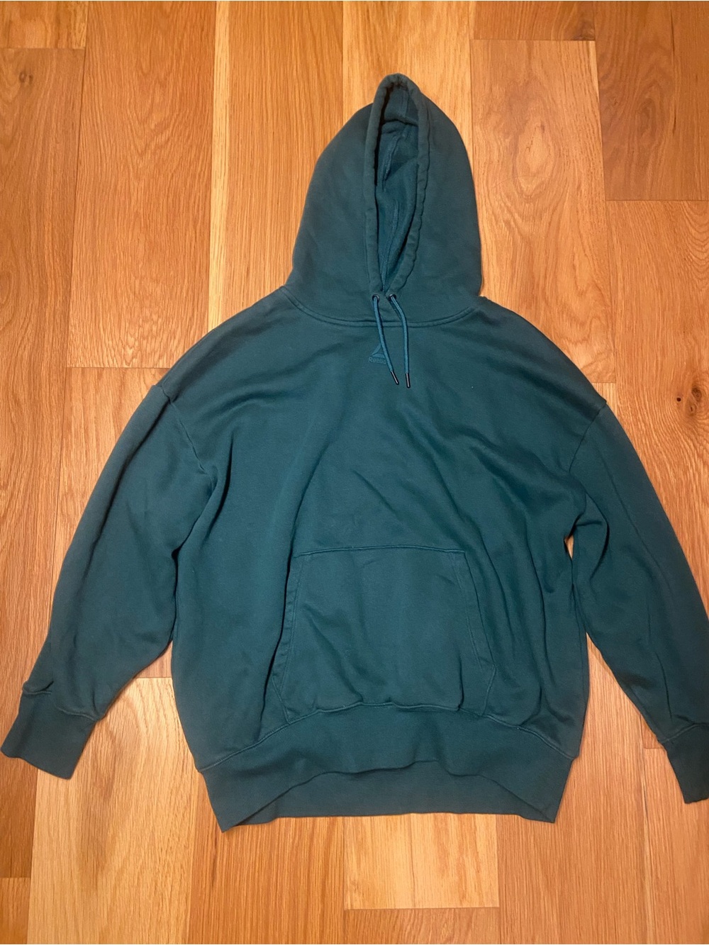 Men's Teal Hooded Sweatshirt - Unbranded